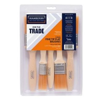 Hamilton For The Trade Fine Tip Flat Brushes 5pk (10/Box) 3100105-900