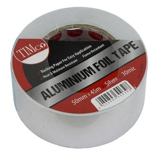 Timco Aluminium Foil Tape 50mm x 45mtr AFT50