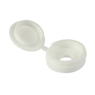 Small Hinged Screw Cap - White (pack of 100)