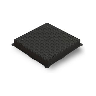 UG510 Polypropylene Square     Cover and Frame 460mm Polypipe