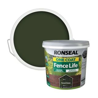 Ronseal One Coat Fence Life 5L Forest Green       RSLOCFLFG5L