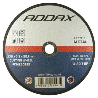 9 Metal Cutting Disc *22MM* 230x22.2x3.2 per each (25/Box) FCM230222