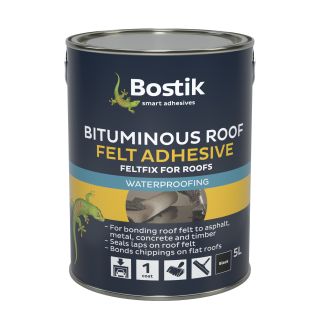 Cementone Feltfix Bitumen Roof Felt Adhesive Black 5L 30811935