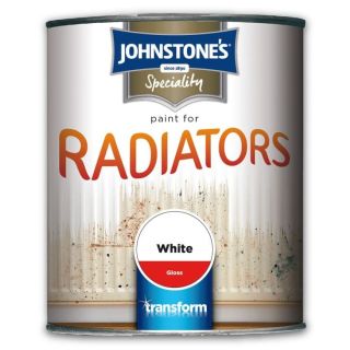 Johnstones Speciality Paint For Radiator 750ml White Gloss 739188