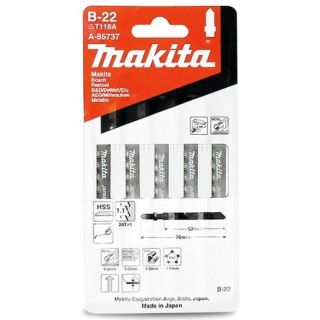 Makita B22 Metal Jigsaw Blades A-85737 (Pack Of 5)