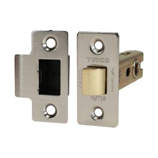 Timco Tubular Latch 76 Case/57 Backset - Satin Nickel (Timpac) 675783P