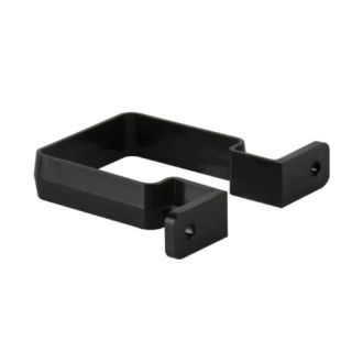 Brett BR507B 65mm Square Downpipe Bracket Black