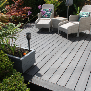 Piranha Hunter Composite Decking 136x3600x25mm Mid Grey PIRHUDGY