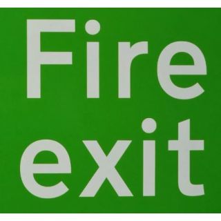 Listers 849 Fire Exit Sign