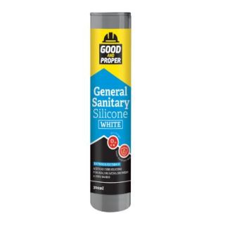 Good & Proper General Sanitary Silicone 300ml White (12/Box) 31050886
