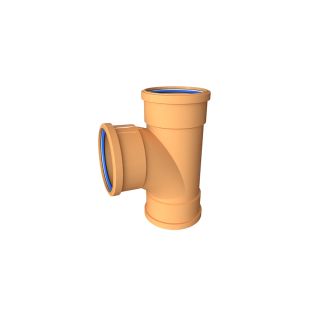 UG424 110mm Double Socket      87.5DEG Equal T Junction