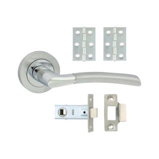 Timco Shavington Lever On Rose Door Pack - P/S Chrome 200657