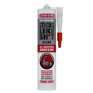 Evo-Stik Sticks Like Sh*t Adhesive Clear C20 (12/Box) 30614757