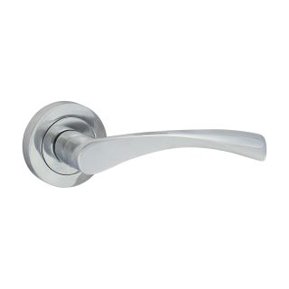 Timco Edleston Lever On Rose Handles 51mm - Polished Chrome 200559