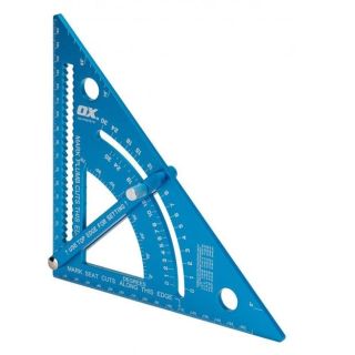 Ox Pro Adjustable Aluminium Rafter Square - 180mm OX-P507818