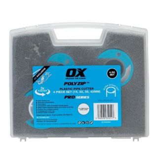 Ox Pro Polyzip 4 Piece Cutter Set (15,22,35,42mm) OX-P562404