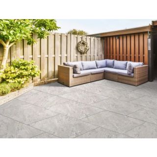 Bradstone Falona Porcelain Paving 900x600x20mm Grey (1/Pk) 23927 OC