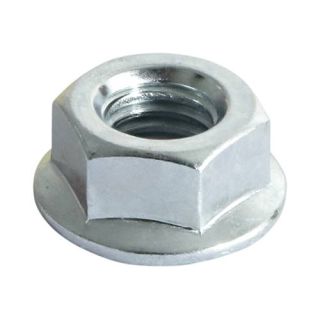 Hex Serrated Flange Nut Zinc  M6 per each   Box/300   NF6Z