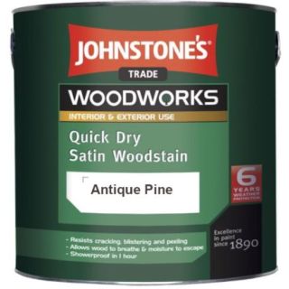 Johnstones Trade Quick Dry Satin Woodstain 750ml Pine 301981