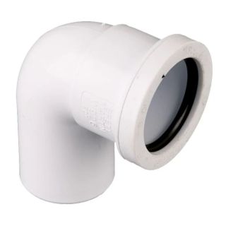 Brett W926W 40mm Push Fit Waste 90deg Conversion Bend White