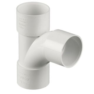 Brett W1160WP 32mm Solvent Waste 92.5deg Swept Tee White