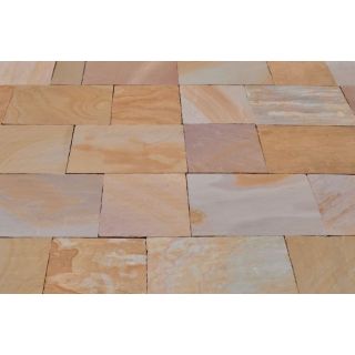 900x600x22mm Rippon Buff Indian Stone Paving