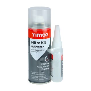 Timco Trade Instant Bond Mitre Kit - Activator + Adhesive  247115