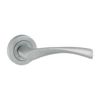 Timco Edleston Lever On Rose Handles 51mm - Satin Chrome 200809