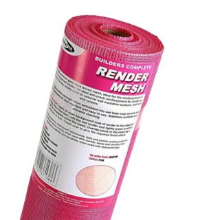 Pink Alkaline Resistant Render Mesh 1mtr x 50mtr Roll
