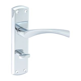 Timco Zeta Bathroom Handles 175 X 45 - Polished Chrome 200855