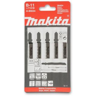 MAKITA B11 WOOD JIGSAW BLADES A-85634 (PACK OF 5)
