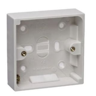 Status Pattress Box 25mm       1 Gang (Blk/4) STAS1GPAT25MMX4