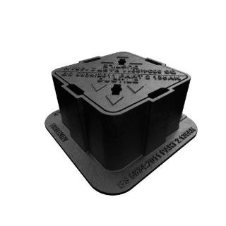 Wrekin Stop Tap Box KBH0A3/1512 Cast Iron Hinged 150x125x75mm 4kg